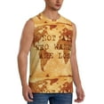 thumbnail image 2 of Uemuo Not All Those Who Wander Are Lost2 Pattern Men's Sleeveless T-Shirt,Muscle Athletic Tank Top, Moisture-wicking Quick-dry Breathable Classic Tee Top for Gym Run Outdoor Sports-, 2 of 8