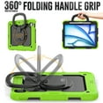 thumbnail image 4 of Dteck Kids Full Body Protection Case for iPad Air 13 inch 2025/2024,Heavy Duty Silicone Case 360 Degree Rotating Handle Stand Cover with Screen Protector for iPad Air 13-in. M3/M2,Green, 4 of 7