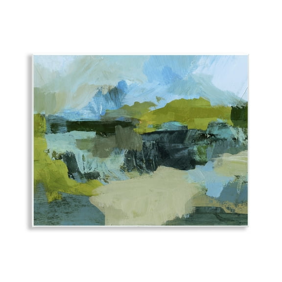 Stupell Industries Expressive Landscape Abstract Abstract Painting Unframed Art Print Wall Art, 14 x 11