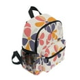 thumbnail image 2 of FORMRS School Backpack with Front Zippered Pocket 12" Student Travel Daypack, Purple Retro Flower, 2 of 6