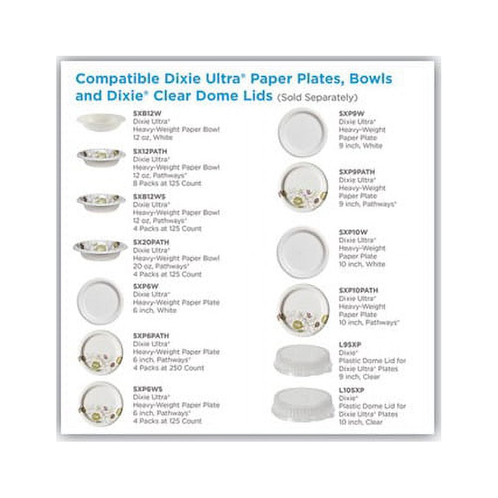 Dixie Pathways Heavyweight Paper Plates, 500 Count