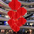 thumbnail image 5 of 12-30cm Foldable Waterproof Good Fortune Red Paper Lanterns Chinese New Year Spring Festival Party Celebration Home Decoration, 5 of 6
