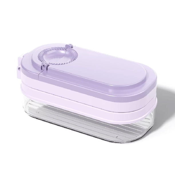 TQEHS Máquina para hacer bolas de masa hervida con caja de almacenamiento, juego de prensa multifuncional para hacer bolas de masa hervida, máquina para hacer masa hervida y prensar, N6N1