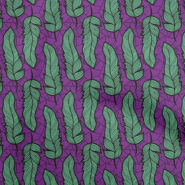 oneOone Rayon Purple Fabric African Craft Projects Decor Fabric Printed By The Yard 56 Inch Wide