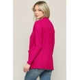 thumbnail image 3 of Made by Johnny Women's Women's Open Front Knit Cardigan XXXL MAGENTA, 3 of 6