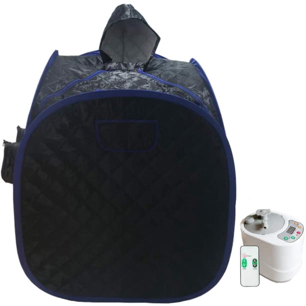 Sauna de Vapor Spa Personal ZONEMEL con Vaporizador de 2 Litros Ecológico y Control Remoto Plegable Portátil Negro ZONEMEL Z-46455