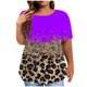 thumbnail image 1 of Fiudx Camisas de Mujer Moda Mujer Casual Blusa Sólida Cuello Redondo Manga Corta Camiseta Verano Tallas Grandes Tops, 1 of 5