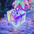 thumbnail image 1 of Fiudx Artículos en oferta con ofertas flash Caja de regalo navideña de 5,9 pulgadas con luz LED y adorno navideño iluminado, 1 of 6