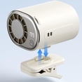 thumbnail image 5 of Ventilateur de Climatisation à Pince pour Voiture 2026 avec Affichage LED - Rotation à 360°, 199 Vitesses Réglables, Ventilateur de Refroidissement Personnel Rechargeable par USB, Semi-Refroidissement à 16°C, Pince Grand Détachable, pour Voiture (Violet), 5 of 5