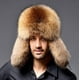 thumbnail image 2 of Gorro de invierno de piel sintética para hombre del noreste, grueso, cálido, con protección para los oídos, gorro frío para personas de mediana edad y mayores, 2 of 4