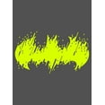 thumbnail image 2 of Batman Neon Green Faded Logo Boy's Black T-shirt-Small, 2 of 4