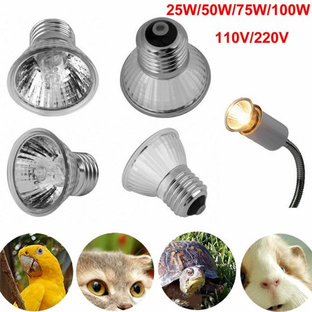 25-100W UVA UVB Heat Emitter Lamp Holder Bulb Light Heater Pet Reptile