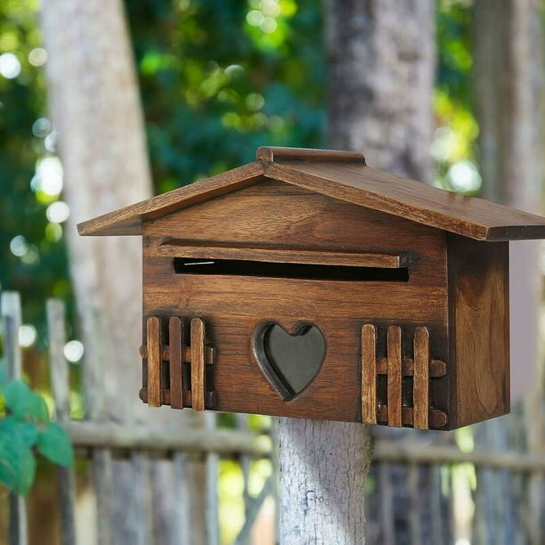 Buzon De Madera Buzón De Madera De Pino Tratado Para Exterior