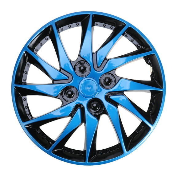 Hemoton 1Pc 14 Inch Car Wheel Case Hubcap for Car Hub Auto Refit Accessory (Blue Black)