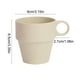 thumbnail image 3 of Taza de plástico termoaislante con tapa antiderrames | Taza de desayuno de doble pared con asa antideslizante | Taza de viaje apta para microondas, para café, té, oficina, escuela, 3 of 6