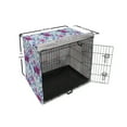 thumbnail image 6 of Spring Dog Crate Cover, Romantic Watercolor Pattern with Nosegay Flowers Print, Easy to Use Pet Kennel Cover Small Dogs Puppies Kittens, 7 Sizes, Azure Blue Pink, by Ambesonne, 6 of 6