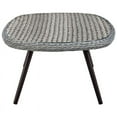 thumbnail image 4 of Modway Endeavor Rattan & Glass Top Patio Coffee Table in Gray and Black, 4 of 6