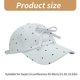 thumbnail image 3 of Round Dot Pattern Baseball Caps with Cute Bowknot Adjustable Cotton Hat Fashion Accessory Present for Women and Girls White, 3 of 4