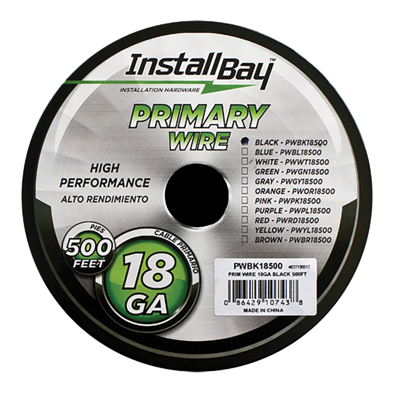 Install Bay Nylon Butt Connectors, 22-18 Gauge, 100 Pack, RNBC