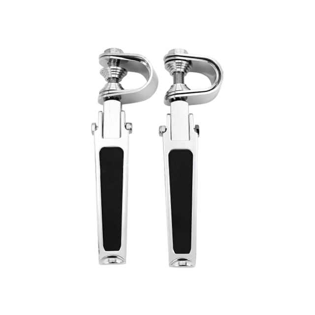 maskred 2piece Comfortable Foot Rest Easy To Install Motorcycle Accessories For Crash Bar Durable Stylish Electroplated color