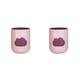thumbnail image 2 of Wosthever Taza de enjuague bucal Tazas portátiles de doble capa Reutilizable Dibujos animados Moda de Soporte para cepillo de Rosa 301-400ml 2piezas, 2 of 6