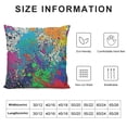 thumbnail image 5 of SHANXI Throw Pillow Cushion Covers Color Background of Paint Splashes Decorative Square Accent Pillow Case 22x22in, 5 of 5