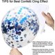thumbnail image 3 of 60 uds. Globos de látex de confeti azul real de 12 pulgadas, globos de fiesta azules y blancos para bebé, decoración para fiesta de boda y cumpleaños JAMW Sencillez, 3 of 5