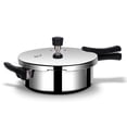 thumbnail image 1 of Stellar Stainless Steel Mirror Finish Pressure Cooker Lid With Gasket 3.5 Liters | Rivet Less Handle | Induction & Gas Base | 7 Yrs Warranty, 1 of 5