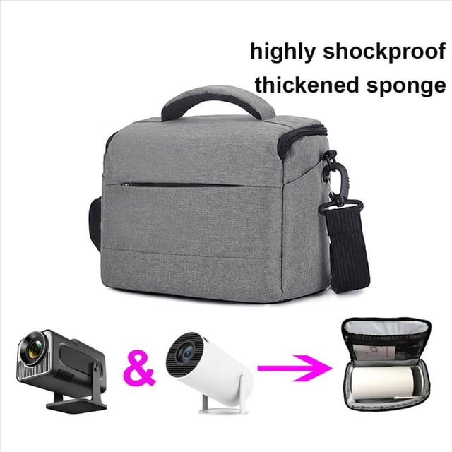 2X for HY320 Projector Bag Shockproof Camera Case Travel Carrying-Bag Storage for Projectors Gray