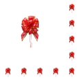 thumbnail image 1 of Naiovety Tire de la cinta de lazos para envolver regalos Adorno de boda para celebración Rojo Rojo 10piezas Naiovety CBP304562, 1 of 5