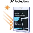thumbnail image 2 of 30 Pack - Magnetic Card Holder, 35PT Magnetic Trading Card Holder, Baseball Card Holder, Hard Acrylic Card Cases, Card Protector for Game Baseball Sports Card, Fit for Standard Card, 2 of 7