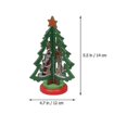 thumbnail image 2 of Árbol de Navidad de madera, Mini árbol de Navidad artesanal, decoración de escritorio, decoración de escena navideña, 1 ud., 2 of 3