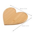 thumbnail image 2 of CTIRCHIU 3pcs Heart Shaped Bamboo Cake Plate for Serving Dish Households, 2 of 8