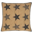thumbnail image 2 of VHC Brands Teton Star Quilted Euro Sham 26x26 Country Patchwork Design, Navy and Tan, 2 of 5
