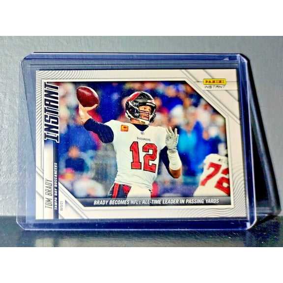 Tom Brady 2021 Panini NFL Football #52 Card All-Time Passing Leader 1 of 1050