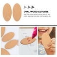 thumbnail image 4 of 10 Pcs Oval Wood Chips Crafts Craft Supplies Wood Oval Slices Blank Boards Oval Shaped Slices, 4 of 6