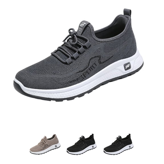 Domzle Wide Toe Box Shoes Women Extra Wide Width Sneakers Air Cushion Road Running Shoes Tennis Gym Workout Training Shoes Walking Shoes Gray 41