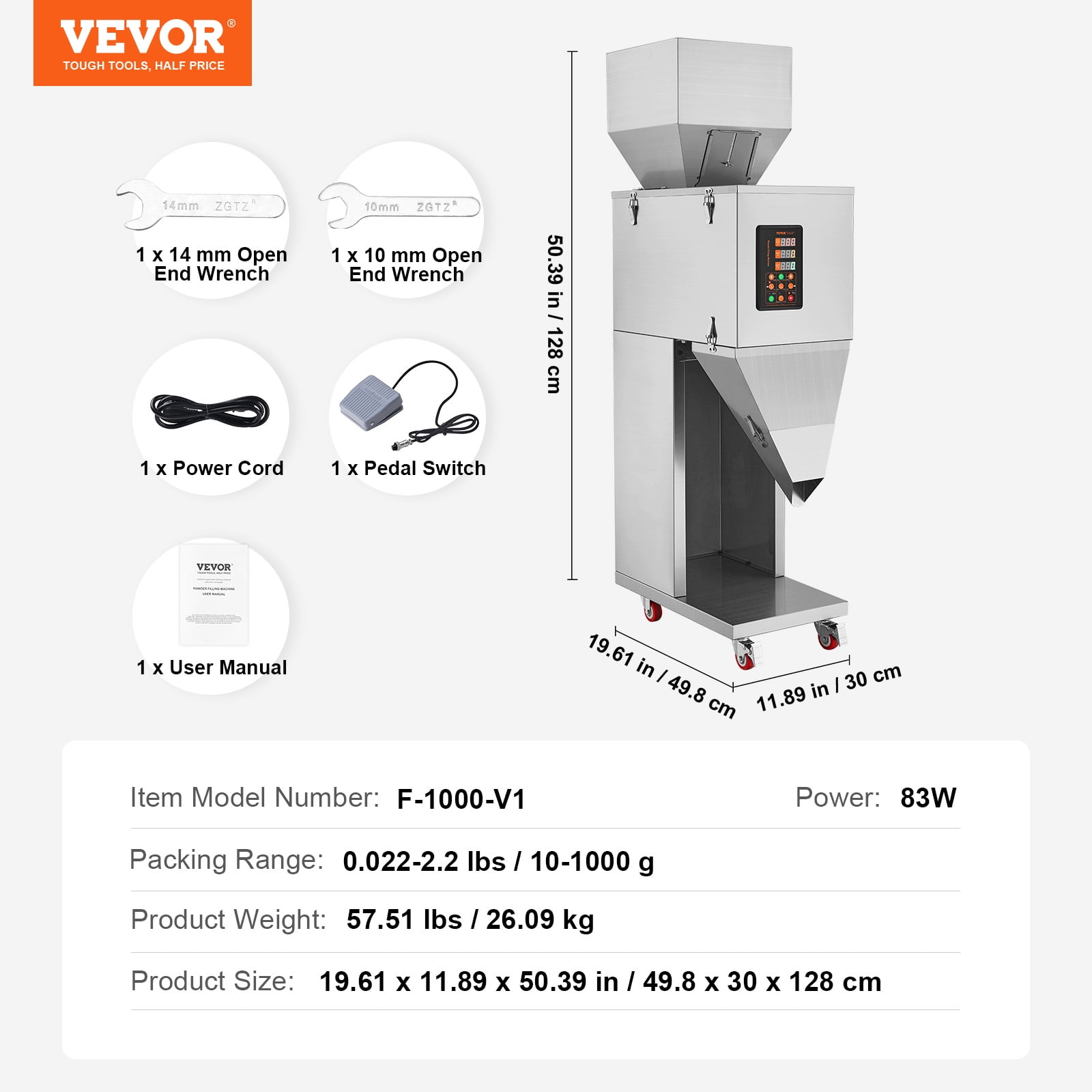 KFFKFF Automatic Particle Packing Weighing,Filling Machine 10-1000g Tea Grain