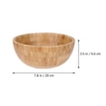 thumbnail image 2 of HLONK 2pcs Kitchen Salad and Ramen Bowl Set Bamboo Noodle Bowls for Home or Restaurant Decorative Use, 2 of 8