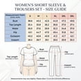 thumbnail image 2 of Two Piece Sets for Women Short Sleeve Top Wide Leg Pants Set Casual Summer Loungewear Sets Beach Outfit, 2 of 3