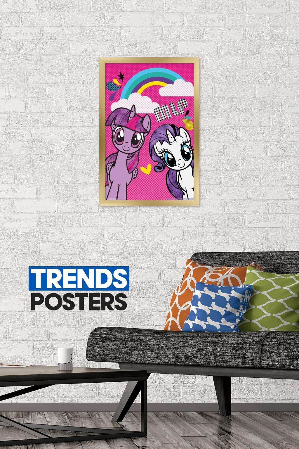 Hasbro My Little Pony - Smile Wall Poster, 14.725" x 22.375", Framed