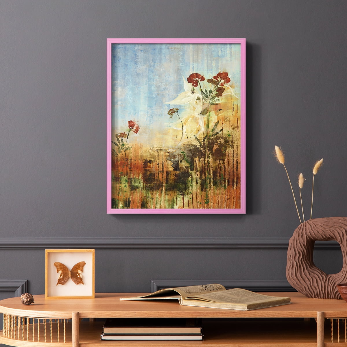 Dedicated to Spring Framed Print in Pink Solid Wood Framed Print No Nail Hanging