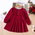 thumbnail image 7 of Toddler Girls Long Sleeve Dresses Bowknot Hollow Out Princess Dress Clothes 9-12 Months, 7 of 7