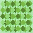 thumbnail image 1 of Ahgly Company Indoor Square Patterned Jade Green Area Rugs, 8' Square, 1 of 6