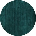 thumbnail image 1 of Ahgly Company Indoor Round Abstract Turquoise Blue Contemporary Area Rugs, 8' Round, 1 of 4