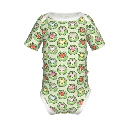 

Gaeub Cute Chubby Frog Print Infant Climbing Onesie Toddler Outfit Newborn Baby Bodysuit Baby Boy Girl Clothes -18 Months