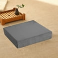 thumbnail image 6 of OAVQHLG3B Square Floor Pillow for Adults , Large Meditation Cushion with Thick Foam and Washable Tufted Cover, 15.7 Inch Grey Seat for Sitting and Yoga, 6 of 8