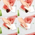 thumbnail image 5 of Watermelon Ice Lolly Square Fitted Table Cover Elastic Tablecloth Reusable Waterproof Fabric Table Cloth for Dining Kitchen Party Indoor Outdoor, 34X34 Inch, 5 of 6