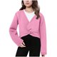 thumbnail image 2 of Ropa exterior y chaquetas informales sin capucha de manga larga para niño grande con abrigo de terciopelo grueso Abrigo de baile de invierno de manga larga para niña Suéter de baile Chal Top de algodó, 2 of 7