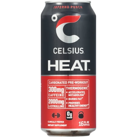 Celsius® Heat™ Inferno Punch Dietary Supplement 16 fl. oz. Can
